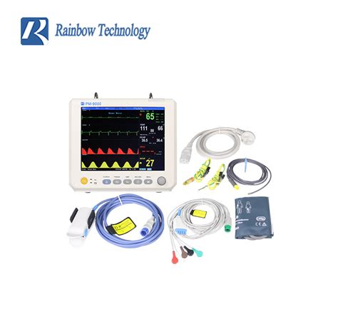 Hospital Equipment Ecg Icu Multi Parameter Patient Portable Monitor