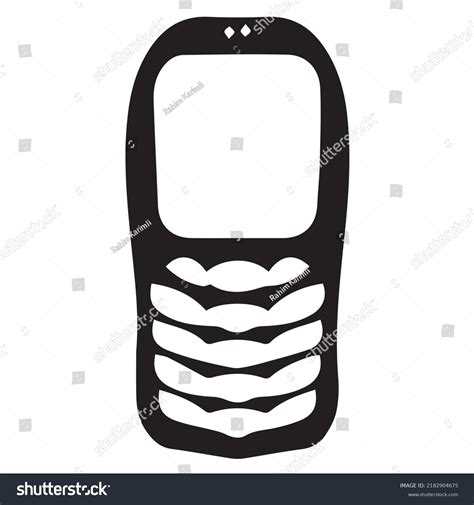 Phone Silhouette Black White Stock Vector (Royalty Free) 2182904675 ...