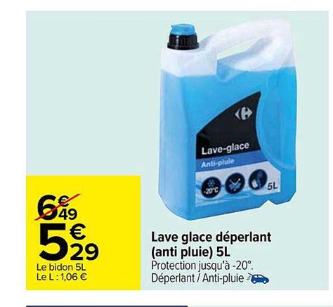 Promo Lave Glace D Perlant Anti Pluie L Chez Carrefour Icatalogue Fr