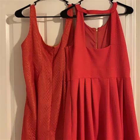 Calvin Klein Dresses Two 2 Tangerine Or Orange Dresses Calvin Klein