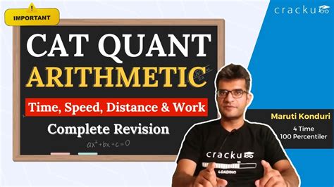 CAT Quant Arithmetic Time Speed Distance Work Live Workshop