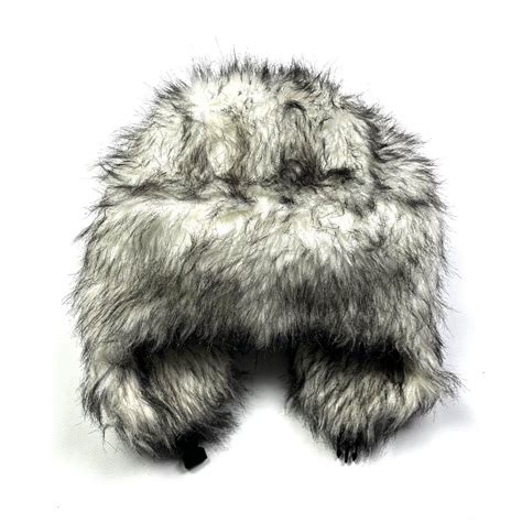 🐺vintage Y2k Fuzzy Ushanka Warm Trapper Hat Faux Fur Gem