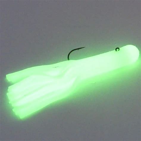 5 Glow In The Darktube Jig Lake Trout Scent And Salt Infused Bam Baits