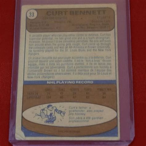 O PEE CHEE Other Rare Vintage 974 Opee Chee Curt Bennett Atlanta