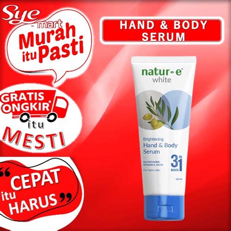 Jual BPOM Natur E White Brightening Hand Body Serum 180ml Natur E