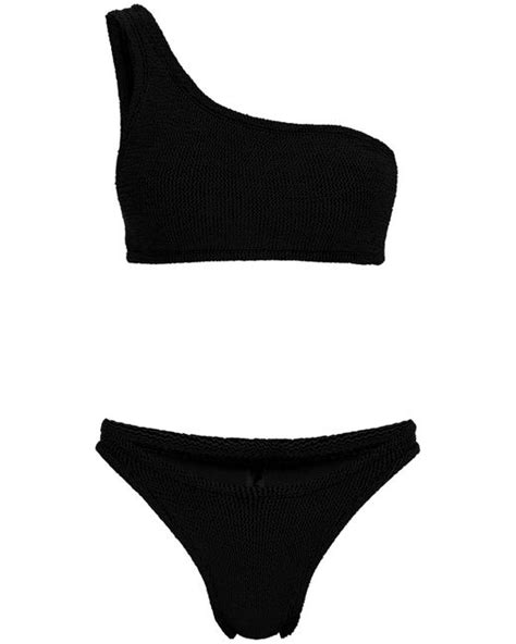 Hunza G Nancy Bikini Set In Black Lyst Canada