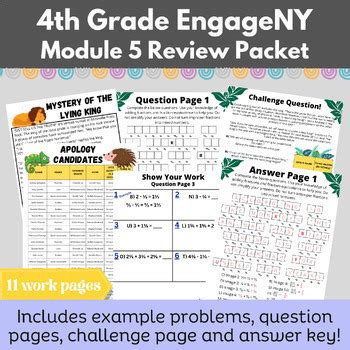 Grade Module Engageny Eureka Math Mystery Fractions Assessment