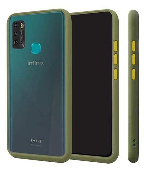 Amcruz Smoke Back Cover For Infinix Smart 5 Protective Shockproof Matte Hard Back Case Cover