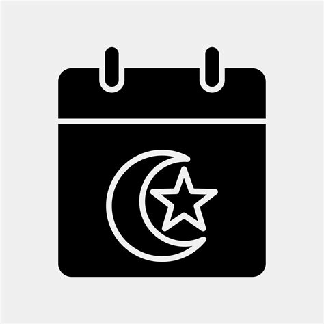 Icon islamic calendar. Islamic elements of Ramadhan, Eid Al Fitr, Eid ...