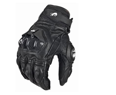 Guantes Motocicleta De Piel Con Protecciones Antideslizantes