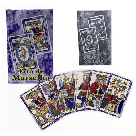 Tarô Tarot Baralho De Marselha 22 Arcanos Maiores E Manual Shopee Brasil