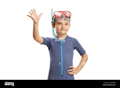 Boy Wearing A Swim Mask Banque De Photographies Et Dimages Haute