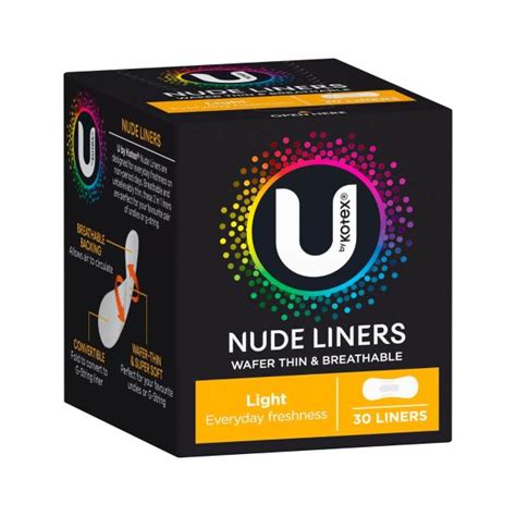 Buy U By Kotex Nude Liners 30 Pack Coles