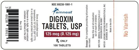 Digoxin Tablets Package Insert