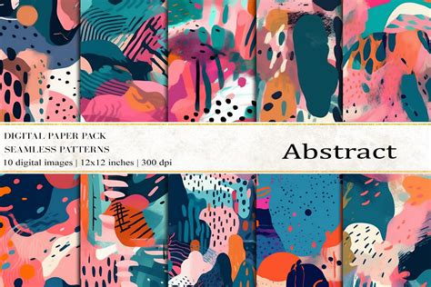 Abstract Digital Papers Graphic By Bonadesigns · Creative Fabrica