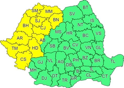 Aten Ionare Meteo Cod Galben De Instabilitate Atmosferic N Bistri A