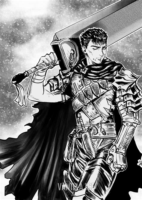 [Fanart] Finally done with my fan art of Guts, done digitally : r/Berserk