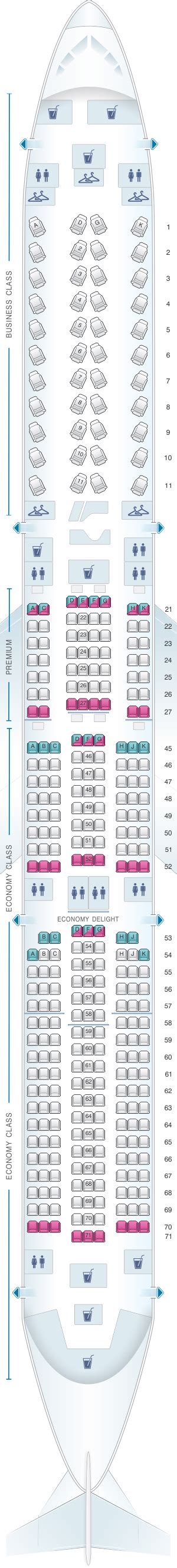 A350 1000 Seating Charts