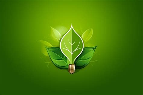 Premium Photo Green Eco Energy Concept Icon Plant Inside The Light Bulb