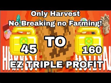 LAZY PROFIT IN HARVEST FESTIVAL EZ TRIPLE PROFIT NO FARMING NO