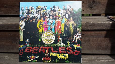 The Beatles Sgt Peppers Album Cover On Canvas Mounted Etsy Uk