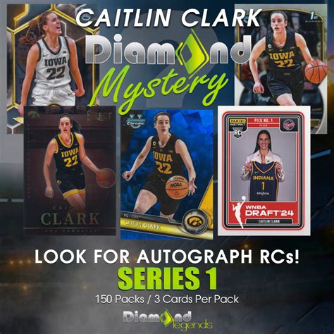 Diamond Mystery Presents Caitlin Clark Rookie Card Pack Mystery Box