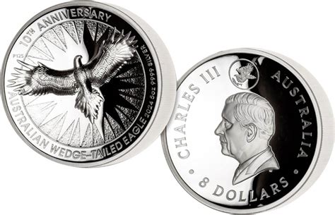 2024 P 8 Australia 5 Oz Proof Silver Wedge Tailed Eagle Ultra High