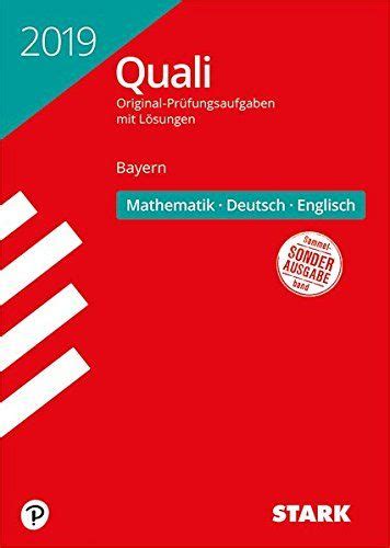 Original Pr¹fungen Quali Mittelschule Mathematik Deutsch Englisch