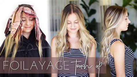 Foilayage Hair Technique How To Touch Up Or Refresh A Balayage Easy