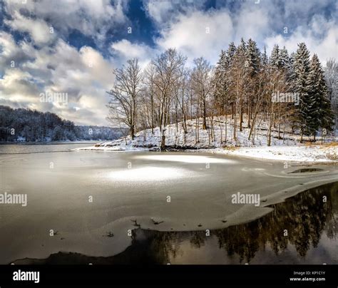 Lake of the Woods - winter landscape Stock Photo - Alamy