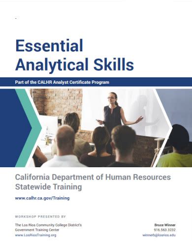 Analytical Skills Examples How To Use Pdf