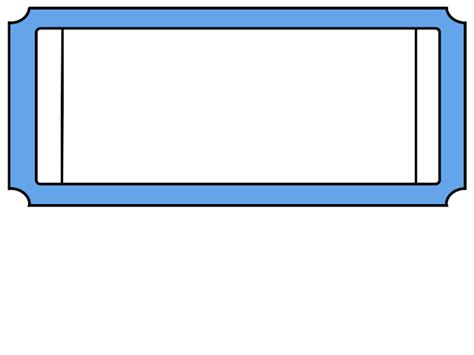 Blank Movie Ticket - ClipArt Best