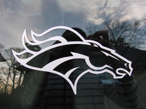 Denver Broncos football car window sticker decal