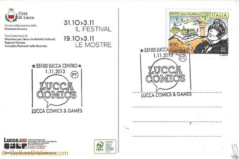 Lucca Italie 2013 Cartes Postales Bande dessinée