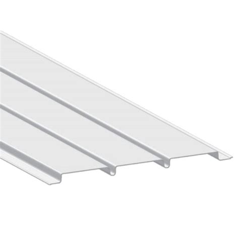 Triple Solid 4 White Aluminum Soffit 12