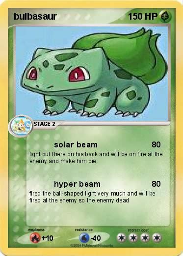 Pokémon bulbasaur 31 31 - solar beam - My Pokemon Card