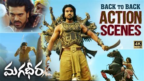 Magadheera Action Scenes Back To Back 4k Ram Charan Kajal Aggarwal