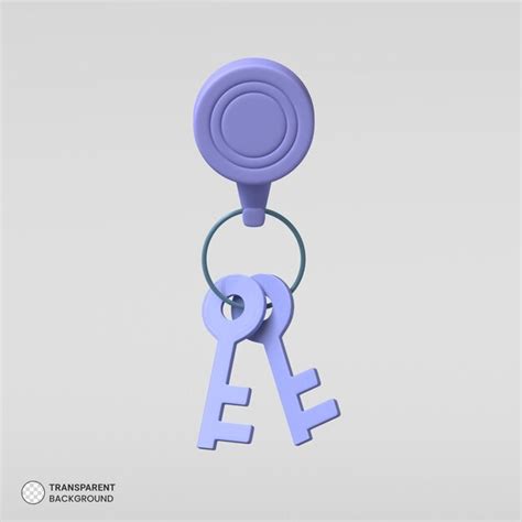 Premium PSD Key Icon Isolated 3d Render Illustration