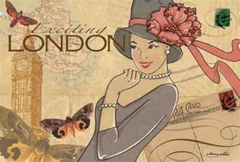 LÁMINAS VINTAGE ANTIGUAS RETRO Y POR EL ESTILO London art print