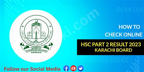 Hsc Part Result Karachi Board Check By Roll Number