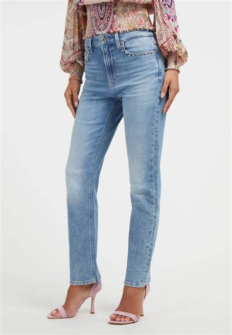 Guess Jeans Slim Fit Himmelblau Hellblau Zalando De