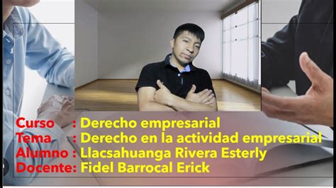 Derecho En La Actividad Empresarial Youtube