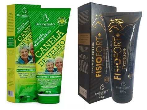 Kit 6 Pomada Massageadora Canela De Velho 6 Fisiofort Premium 150g