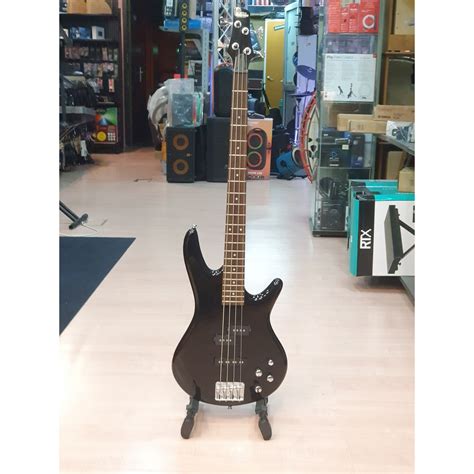 Basse L Ctrique Ibanez Gsr Bk Active Cordes Noire