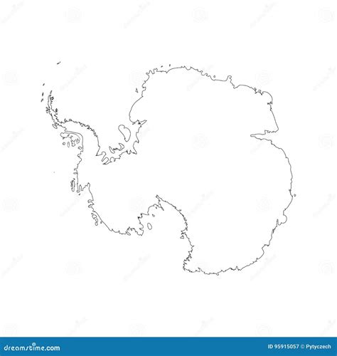 Outline Map Of Antarctica