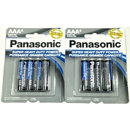 Amazon 8pc Panasonic AAA Batteries Super Heavy Duty Power Carbon