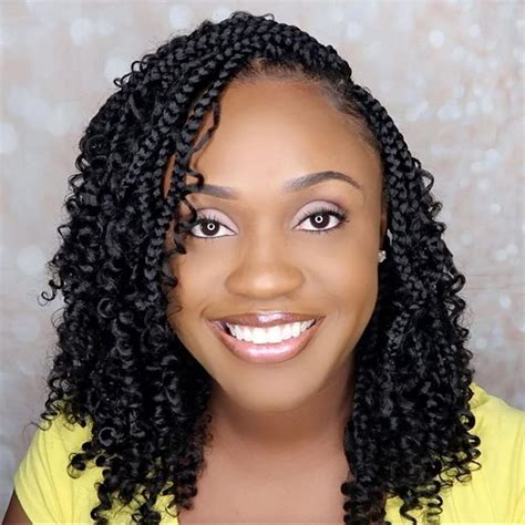 Pin By Merri B On Natural Hairstyles Short Box Braids Crochet Braids