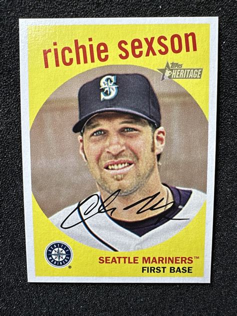 Richie Sexson Topps Heritage Qty Seattle Mariners Ebay