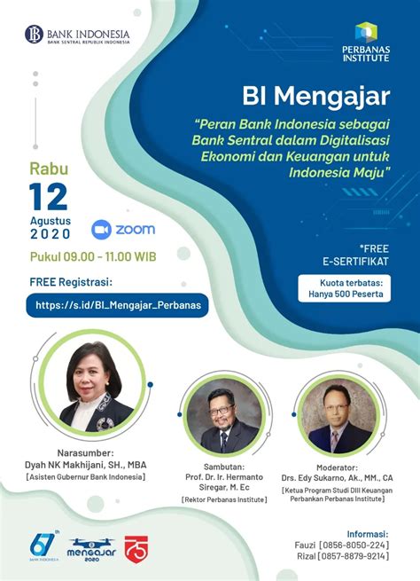 Perbanas Institute Webinar Bi Mengajar Kerjasama Antara Perbanas