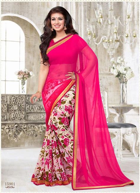 Wama Fashion Latest Designer Pink Colour Saree